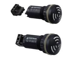 107.000.75 Werma  Buzzer 107  24vDC/AC Continuous Tone 80dB(A)@10cm IP65 &#248;M22,5 Panel Mount